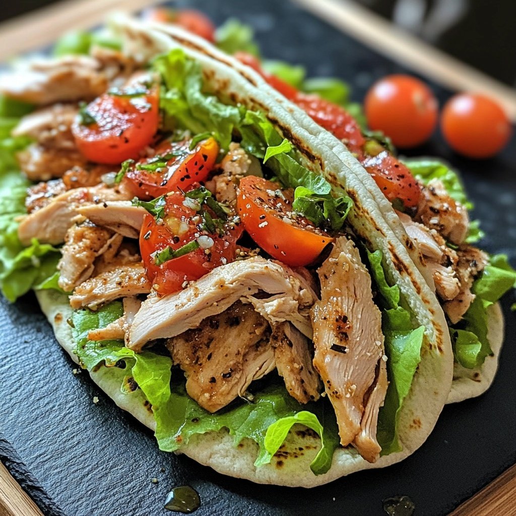 Döner mit Hähnchenfleisch