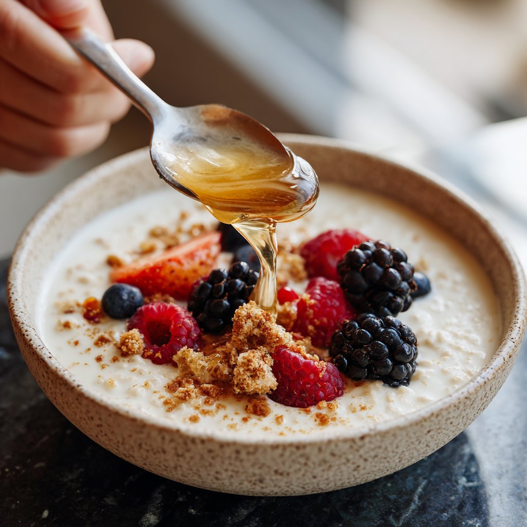 Frühstück für Kinder mit Haferbrei