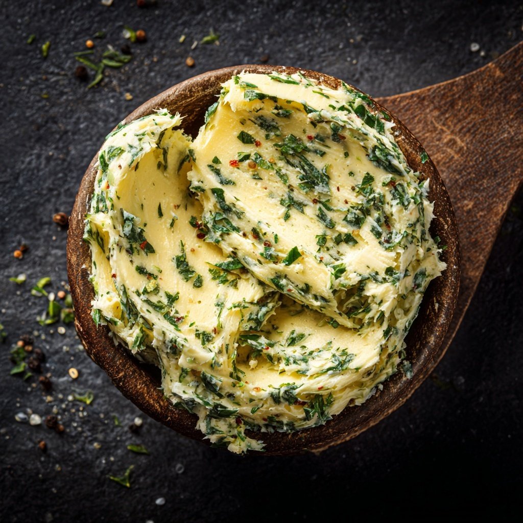 Kräuterbutter Mit Meersalz Und Pfeffer