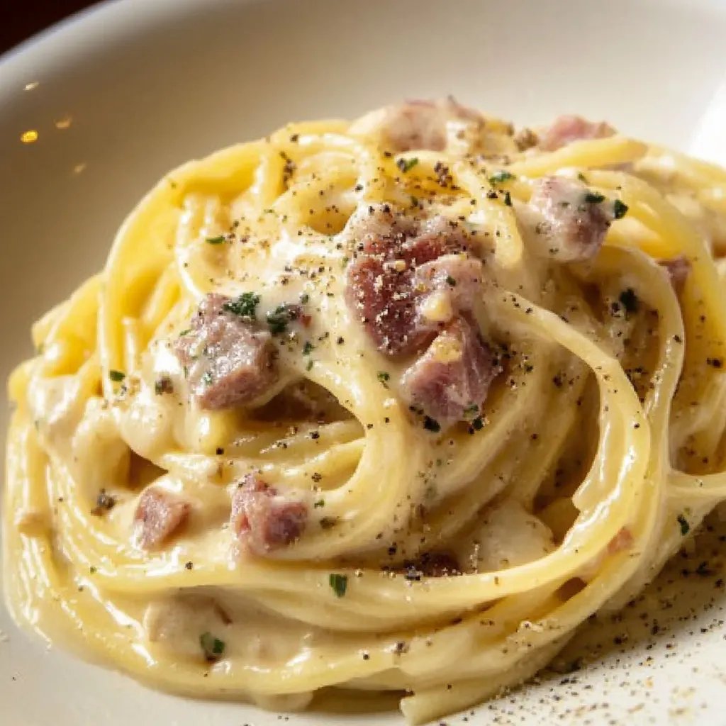 Spaghetti Carbonara Italienischer Art
