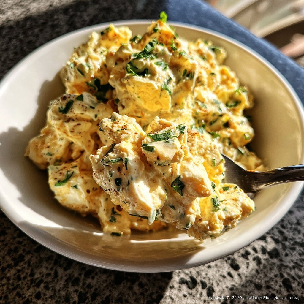 Schnell & Einfach 10-Minuten-Eiersalat mit Joghurt