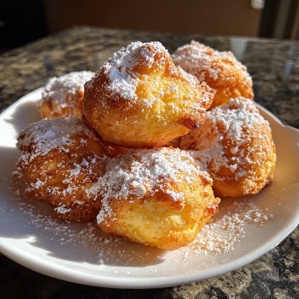Quarkbällchen aus dem Backofen