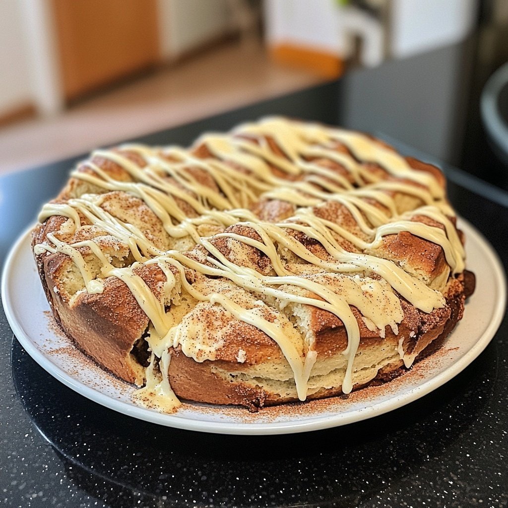 Zimtschneckenkuchen ohne Hefe