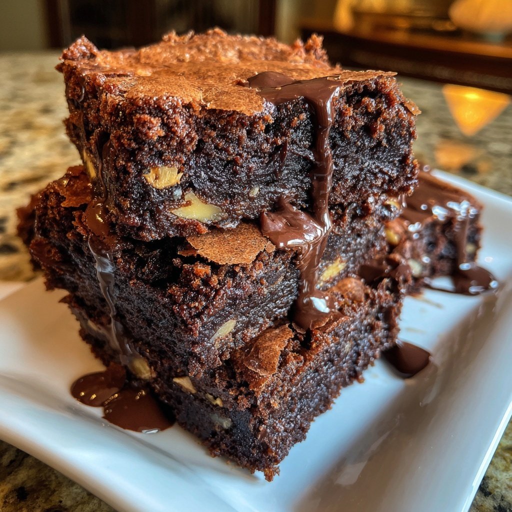 Fudgy Chewy Browkies (Brookies)