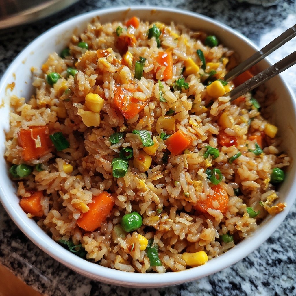 Gebratener Reis mit Gemüse