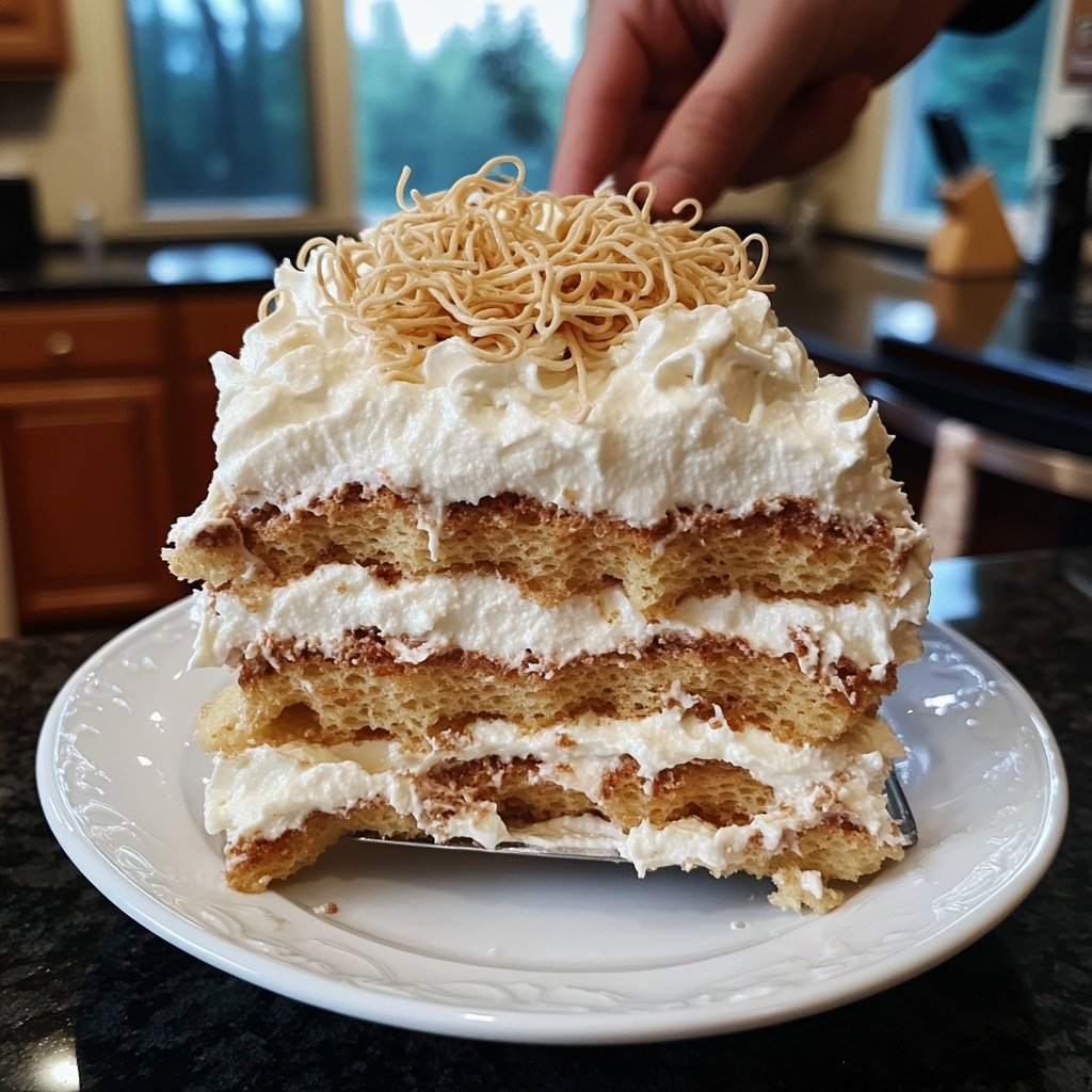 Spaghettieis-Tiramisu