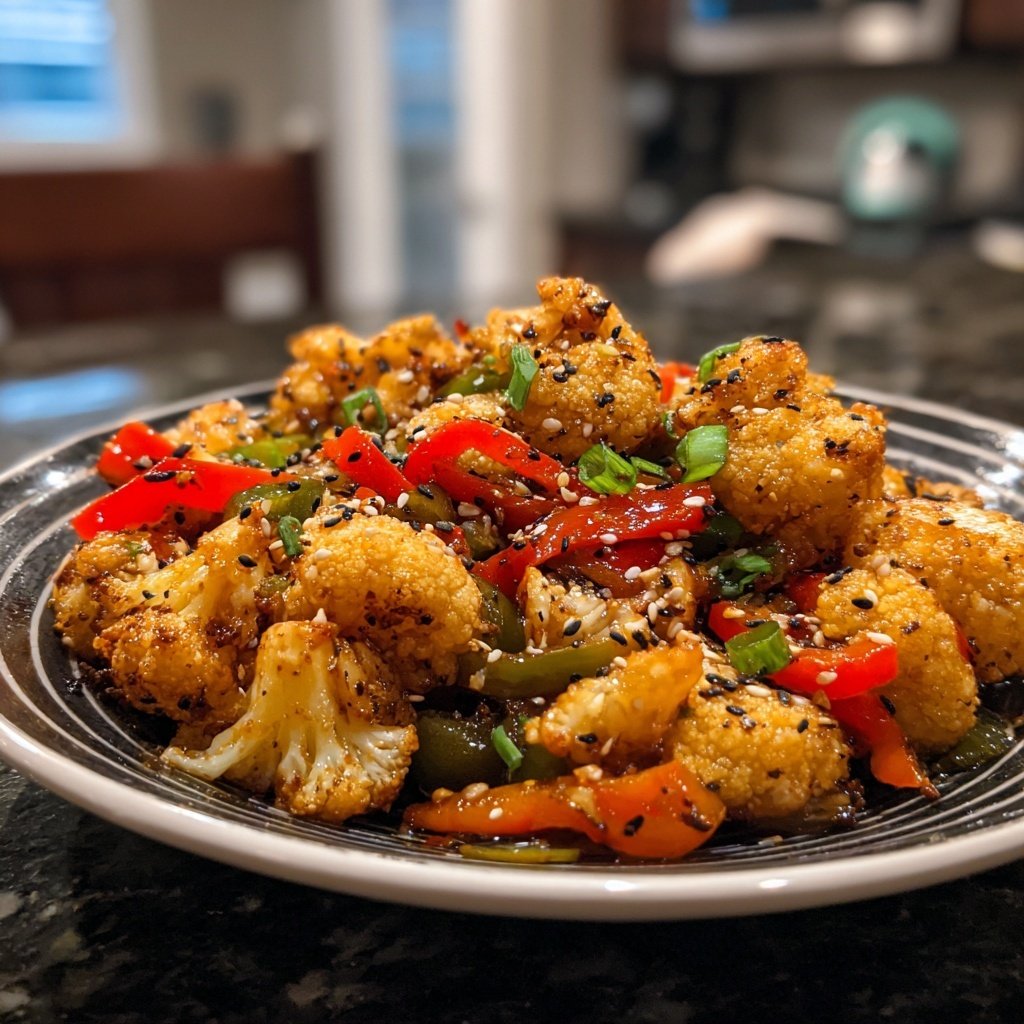 Blumenkohl Pfanne Asiatisch