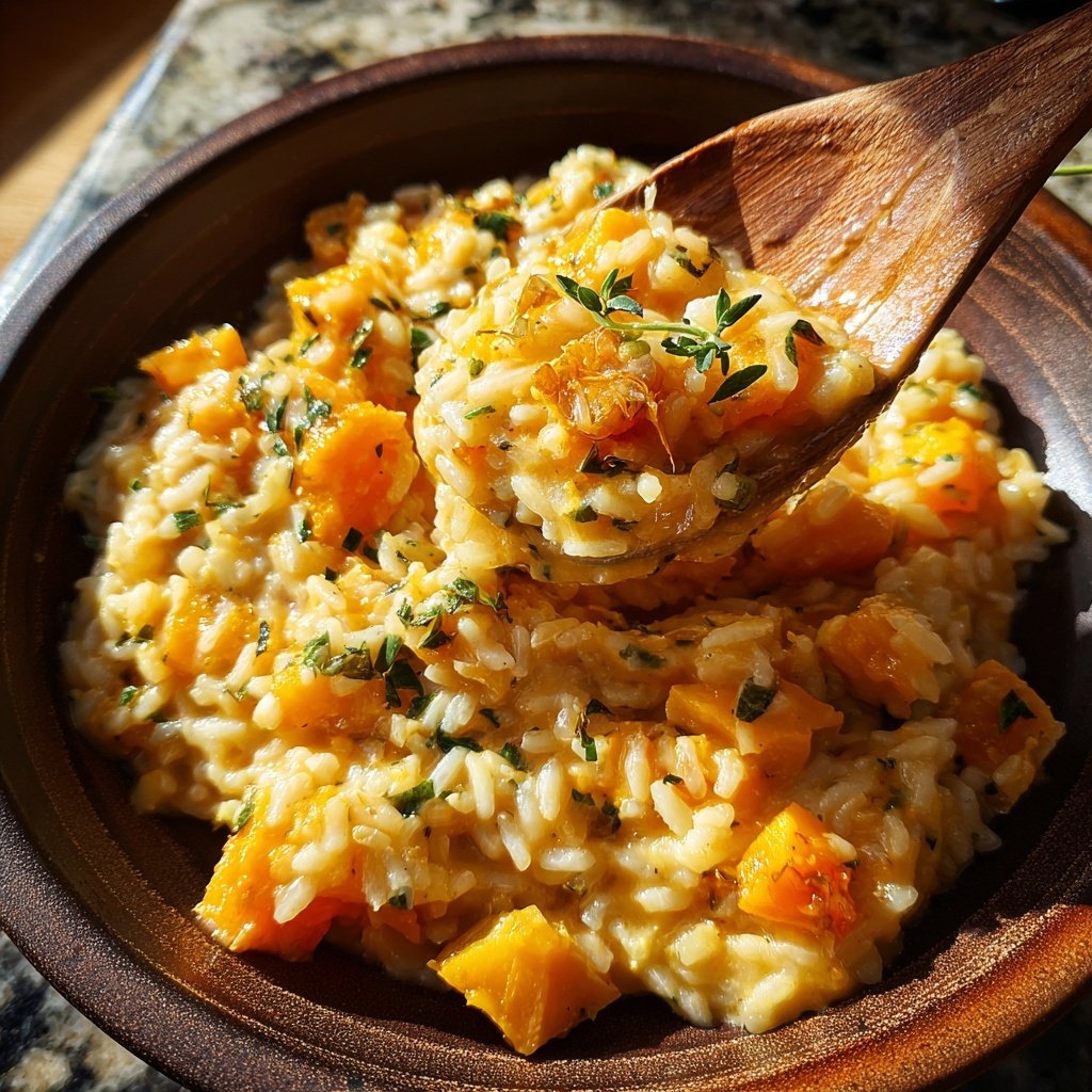 Risotto mit Kürbis und Muskat