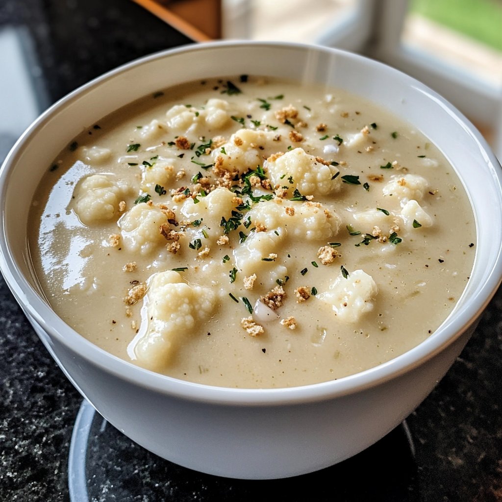 Blumenkohlsuppe ohne viel Aufwand