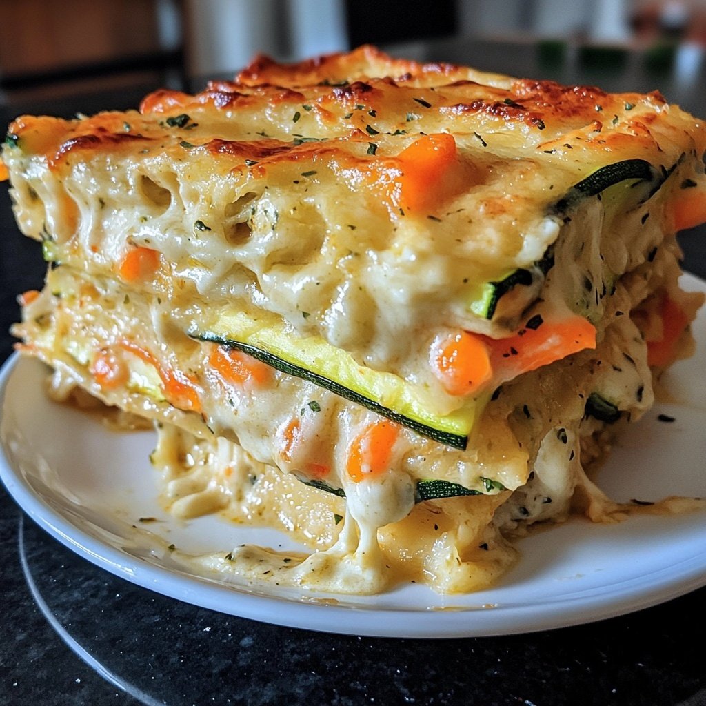 Gemüseauflauf mit Sahnesauce