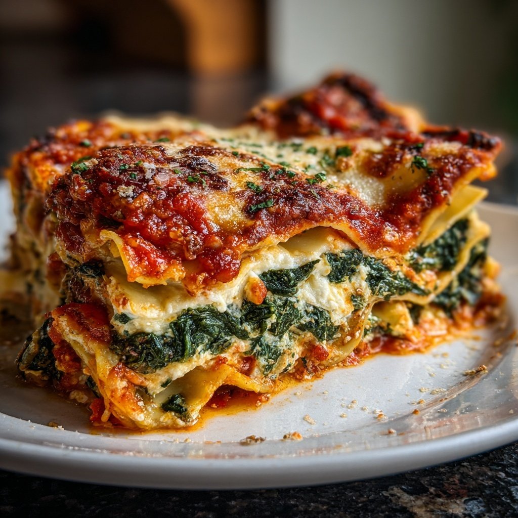 Lasagne mit Spinat und Ricotta
